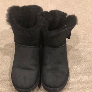 UGGs Black Crystal Bow Boots